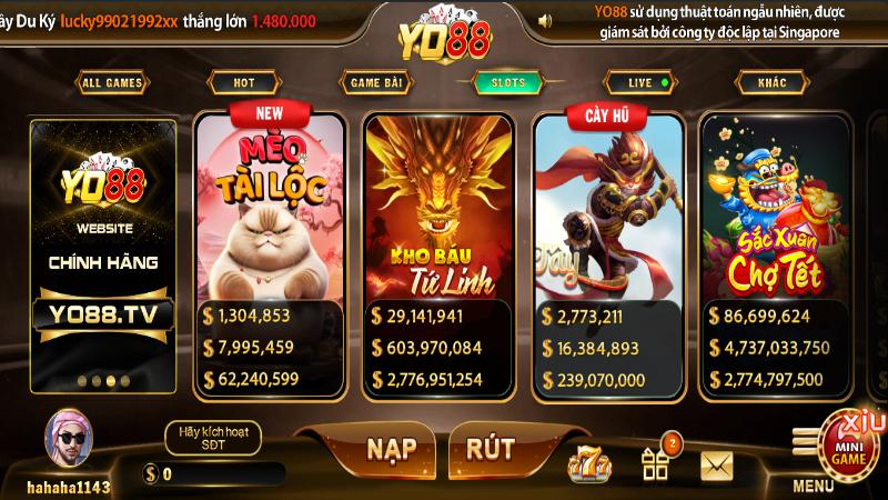 Kho game slot chất lượng được nhiều thành viên tham gia